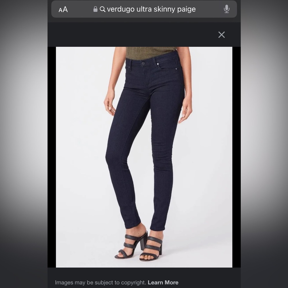 Paige Size 26 dark jeans skinny